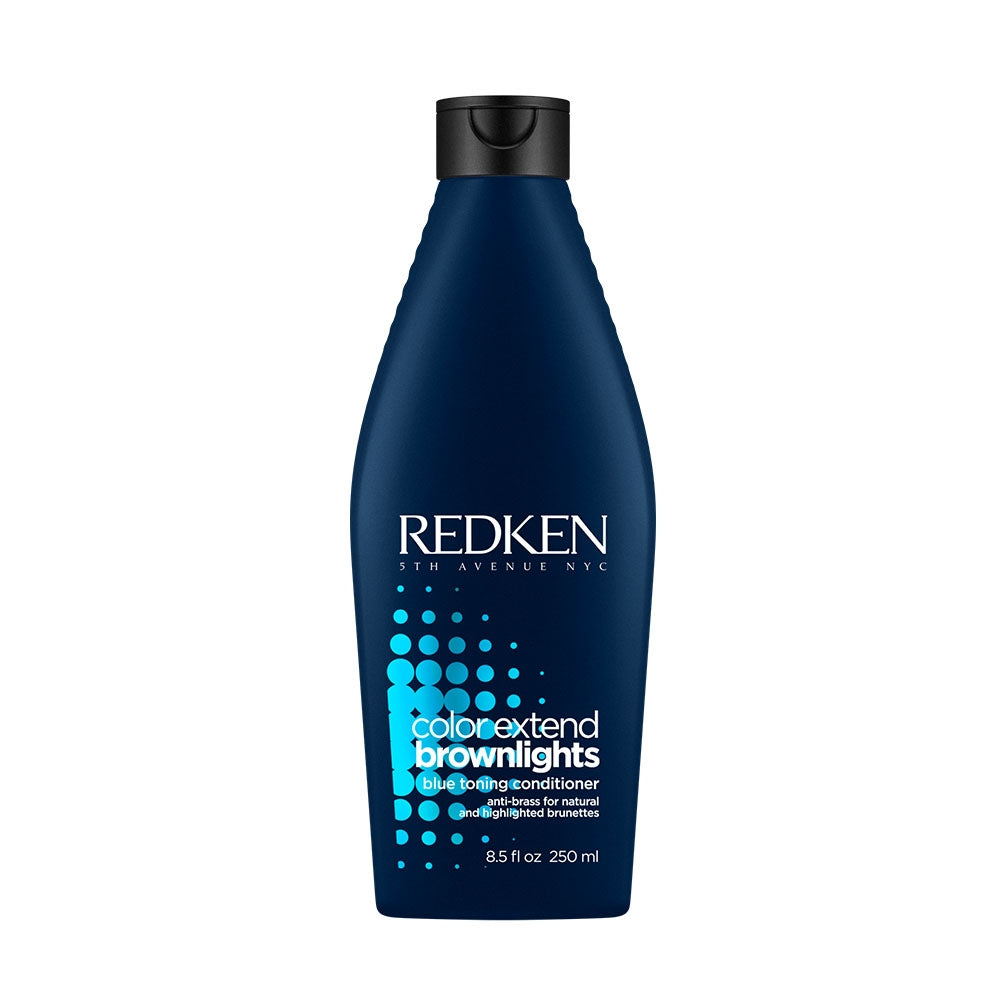 Conditioner Brownlights Color Extend Redken Anti reflets cuivrés pour cheveux bruns naturels et méchés. 250 ml.